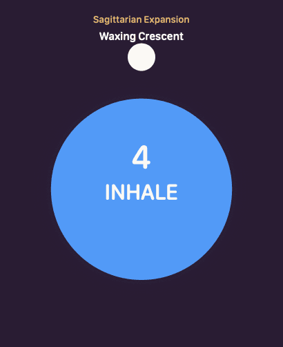 breathe with the moon.